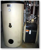 500 Liter Boiler und Oelbrenner